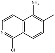 1-chloro-6-methylisoquinolin-5-amine Structure