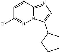 6-Chloro-3-cyclopentyl-[1,2,4]triazolo[4,3-b]pyridazine 구조식 이미지
