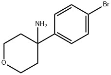 4-(4-Bromophenyl)tetrahydro-2H-pyran-4-amine 구조식 이미지