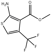 2-Amino-4-trifluoromethyl-thiophene-3-carboxylic acid methyl ester 구조식 이미지