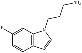3-(6-Fluoro-1H-indol-1-yl)propan-1-amine Structure