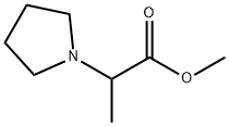 1-Pyrrolidineacetic acid, a-methyl-, methyl ester Structure