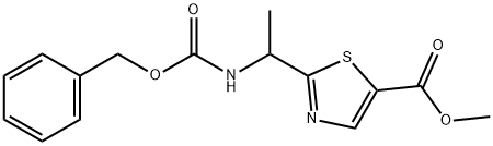 Methyl 2-(1-{[(benzyloxy)carbonyl]amino}ethyl)-1,3-thiazole-5-car boxylate Structure