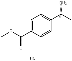 (R)-4-(1-Amino-ethyl)-benzoic acid methyl ester hydrochloride Structure