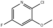 2-Chloro-5-fluoro-3-methoxypyridine 구조식 이미지