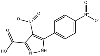 4-Nitro-5-(4-nitrophenyl)-1H-pyrazole-3-carboxylic acid Structure