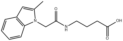 4-{[(2-methyl-1H-indol-1-yl)acetyl]amino}butanoic acid 구조식 이미지