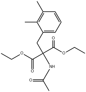 diethyl 2-acetamido-2-(2,3-dimethylbenzyl)malonate Structure