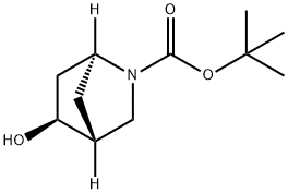 (1R,4R,5S)-Tert-Butyl 5-Hydroxy-2-Azabicyclo[2.2.1]Heptane-2-Carboxylate 구조식 이미지