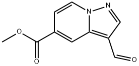 methyl 3-formylpyrazolo[1,5-a]pyridine-5-carboxylate 구조식 이미지