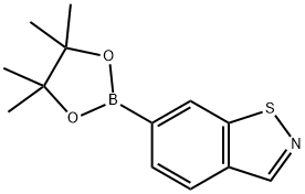 6-(4,4,5,5-tetramethyl-1,3,2-dioxaborolan-2-yl)benzo[d]isothiazole 구조식 이미지