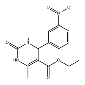 ethyl 6-methyl-4-(3-nitrophenyl)-2-oxo-1,2,3,4-tetrahydropyrimidine-5-carboxylate Structure