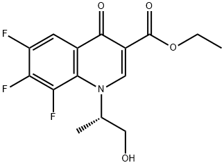 ethyl (S)-6,7,8-trifluoro-1-(1-hydroxypropan-2-yl)-4-oxo-1,4-dihydroquinoline-3-carboxylate 구조식 이미지