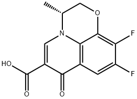 (R)-9,10-difluoro-3-methyl-7-oxo-2,3-dihydro-7H-[1,4]oxazino[2,3,4-ij]quinoline-6-carboxylic acid Structure
