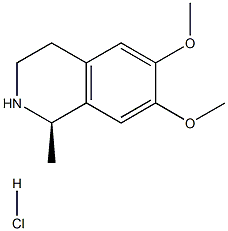 (R)-6,7-dimethoxy-1-methyl-1,2,3,4-tetrahydroisoquinoline hydrochloride 구조식 이미지