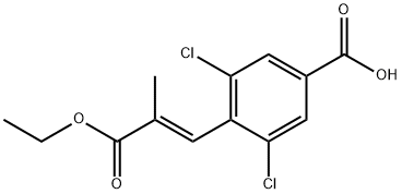 1110767-89-9 (E)-3,5-dichloro-4-(3-ethoxy-2-methyl-3-oxoprop-1-enyl)benzoic acid