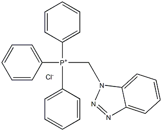 [(1H-Benzotriazol-1-yl)methyl]triphenylphosphonium Chloride Structure