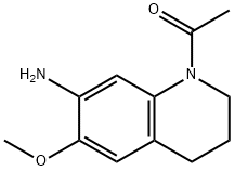 1-(7-Amino-6-methoxy-3,4-dihydroquinolin-1(2H)-yl)ethanone 구조식 이미지