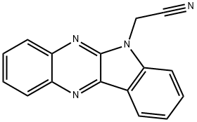 6H-indolo[2,3-b]quinoxalin-6-ylacetonitrile Structure