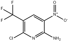 6-Chloro-3-nitro-5-(trifluoromethyl)pyridin-2-amine 구조식 이미지