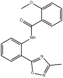 2-methoxy-N-[2-(3-methyl-1,2,4-oxadiazol-5-yl)phenyl]benzamide Structure