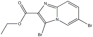 ethyl 3,6-dibromoimidazo[1,2-a]pyridine-2-carboxylate Structure