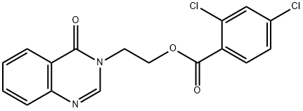 2-(4-oxo-3(4H)-quinazolinyl)ethyl 2,4-dichlorobenzoate Structure