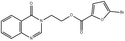 2-(4-oxo-3(4H)-quinazolinyl)ethyl 5-bromo-2-furoate Structure