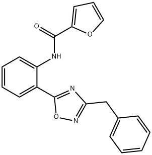 N-[2-(3-benzyl-1,2,4-oxadiazol-5-yl)phenyl]furan-2-carboxamide Structure