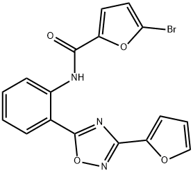 5-bromo-N-{2-[3-(2-furyl)-1,2,4-oxadiazol-5-yl]phenyl}-2-furamide Structure