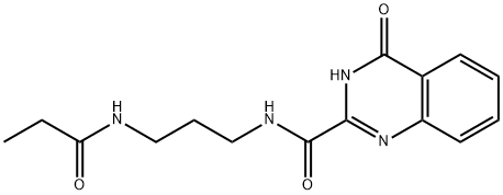 4-hydroxy-N-[3-(propanoylamino)propyl]quinazoline-2-carboxamide Structure