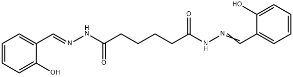 N'~1~,N'~6~-bis(2-hydroxybenzylidene)hexanedihydrazide 구조식 이미지