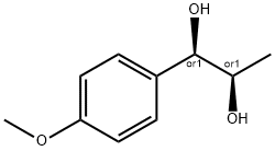 (1RS,2RS)-1-(4-methoxyphenyl)propane-1,2-diol Structure