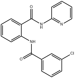 2-{[(3-chlorophenyl)carbonyl]amino}-N-(pyridin-2-yl)benzamide Structure