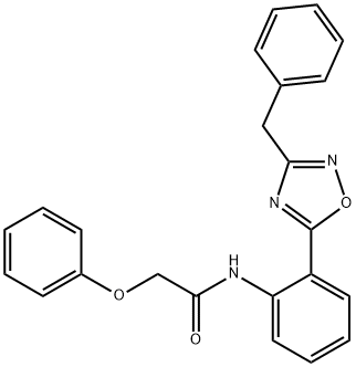 N-[2-(3-benzyl-1,2,4-oxadiazol-5-yl)phenyl]-2-phenoxyacetamide Structure