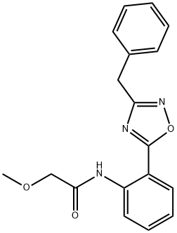 N-[2-(3-benzyl-1,2,4-oxadiazol-5-yl)phenyl]-2-methoxyacetamide Structure