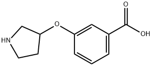 3-(Pyrrolidin-3-yloxy)-benzoic acid Structure