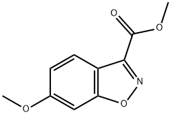 6-Methoxy-benzo[d]isoxazole-3-carboxylic acid methyl ester 구조식 이미지
