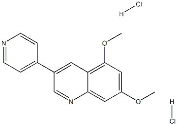 5,7-Dimethoxy-3-(4-pyridinyl)quinoline dihydrochloride 구조식 이미지