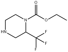 Ethyl 2-(trifluoromethyl)piperazine-1-carboxylate Structure