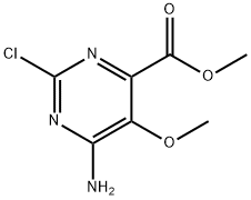 methyl 6-amino-2-chloro-5-methoxypyrimidine-4-carboxylate 구조식 이미지