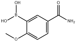 5-(Aminocarbonyl)-2-methoxyphenylboronic acid Structure
