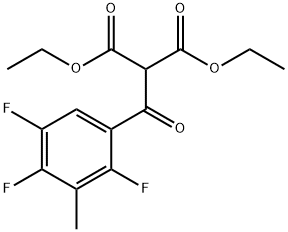 diethyl 2-(2,4,5-trifluoro-3-methylbenzoyl)malonate(WXG03277) Structure