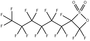 1-(Perfluorohexyl)trifluoroethanesultone 구조식 이미지