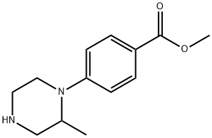 methyl 4-(2-methylpiperazin-1-yl)benzoate Structure