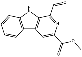 methyl 1-formyl-9H-pyrido[3,4-b]indole-3-carboxylate 구조식 이미지
