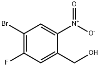 (4-Bromo-5-fluoro-2-nitro-phenyl)-methanol 구조식 이미지