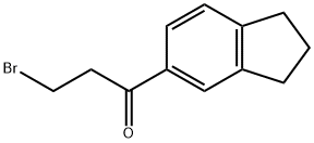 3-Bromo-1-Indan-5-Yl-Propan-1-One Structure