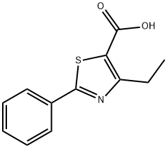 4-ethyl-2-phenyl-5-Thiazolecarboxylic acid 구조식 이미지
