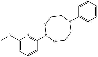 2-(6-methoxypyridin-2-yl)-6-phenyl-1,3,6,2-dioxazaborocane Structure